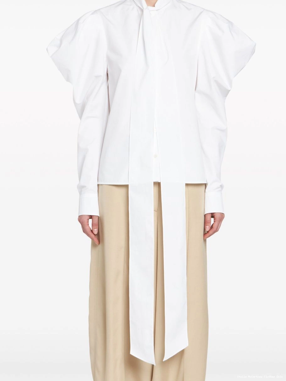 Affordable Stella McCartney Women pussy-bow puff-sleeve shirt 0622
